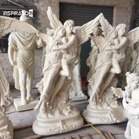 Sculpture de Héraclès en résine pour la décoration classique de cour, sculpture légère en pierre artificielle, femme