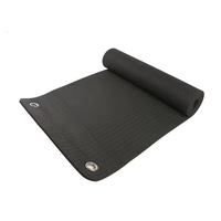 Tapete de Yoga Peak Extra Grueso de 10 mm de Alta Densidad NBR con Ojales y Correa de Transporte, Antideslizante y Resistente al Sudor, para Ejercicio en Casa, Gimnasio y Yoga