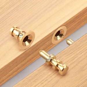 Haidibos Furniture <b>Copper</b> Sleeves TF-350 Brass Shelf Supports Durable Connectors For DIY Furniture - Product Image 1