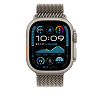 Naturfarbenes Titan-Milanaise-Armband für Apple Watch Ultra, Schwarzes Titan-Milanaise-Armband für Apple Watch Ultra 2 49 mm