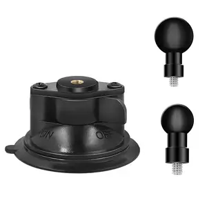Custom Windshield Car Strong Cam Suction Cup Holder With 17mm 20mm 25mm Ball Head Mount For Ram Phone Holder Truck Tractor SUV