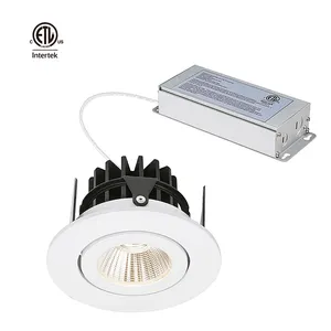 Lâmpada LED embutida anti-reflexo 13w ajustável para teto, poste de luz para quarto, sala de estar, hotel, downlights, holofote