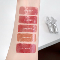 Porte-clés Bily Bear, gloss à lèvres hydratant, imperméable, effet miroir, transparent, effet verre, repulpant, hydratant