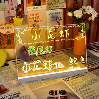 Écran LED d'affichage lumineux, tableau d'écriture en acrylique fabriqué en usine, étanche IPX5, télécommande, intérieur/extérieur