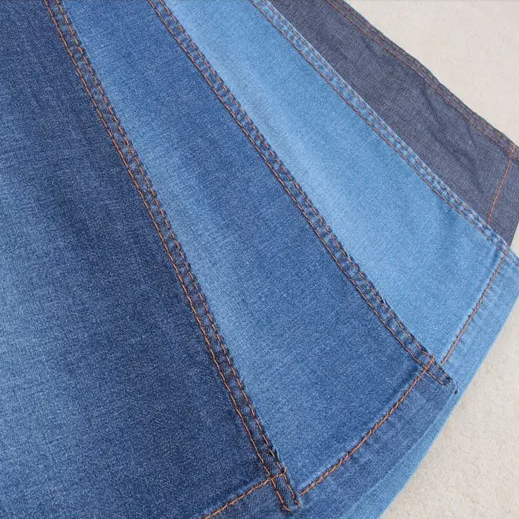 Cotton Polyester Spandex Fake Knitted Denim