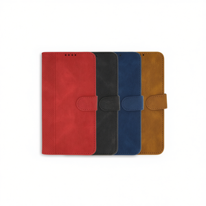 Custodia a libro con porta carte DAM Diamond Flap per iPhone 13 in similpelle con chiusura magnetica - Product Image 1