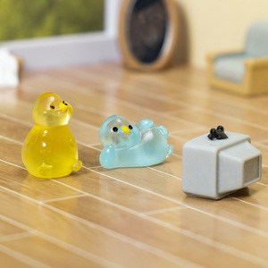 Ornements micro-paysagers KI Huacui, petits canards lumineux, aménagement paysager pour la maison, la voiture et le <span class=keywords><strong>jardin</strong></span>, artisanat en résine DIY, décoratifs - Product Image 3