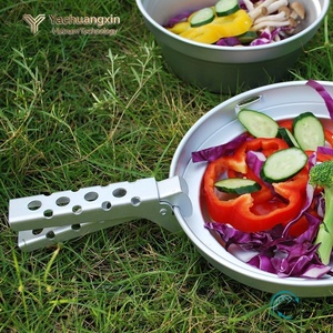 Pince à pot en aluminium, outil multifonctionnel pour le camping en plein air, pince anti-brûlure pour la cuisine, pince à main portable pour barbecue, ustensile de pique-nique, 1 pièce - Product Image 6