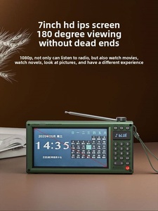 เครื่องเล่นวิดีโอวิทยุ FM พกพา F70 ขนาด 7 นิ้ว ความละเอียด 1080P แบตเตอรี่ 4000mAh พร้อมไฟฉายฉุกเฉิน สัญญาณเตือนภัย SOS เครื่องเล่น MP3 สำหรับผู้สูงอายุ ใช้ในบ้าน - Product Image 3