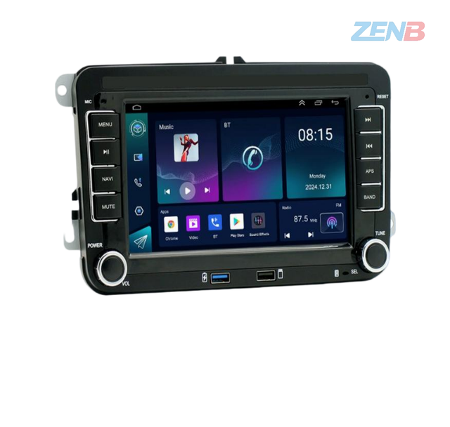 VW 7 2DIN Android Autoradio Car Radio Carplay & Android Auto GPS WiFi BT FM RDS for VW/PASSAT/SKODA/POLO/FABIA/GOLF 5/6