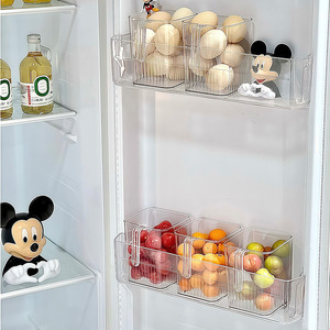 Refrigerator Side Door Storage Box Rectangle Multifunctional Food Container For Fruit Vegetable Ginger Garlic Organization - Product Image 1