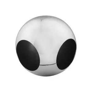 Baluster de aço inoxidável, bola redonda, 90 graus, tubo de canto, conector, balustrading, acessórios de bola