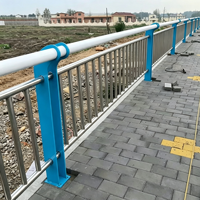 Modernes Edelstahl-Geländer für Villen-Stufen Stangen-Treppengeländer-Sets
