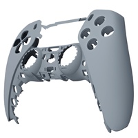 Coque pour manette PS5 - Nouvelle face avant gris Hope mat, antidérapante et anti-transpiration