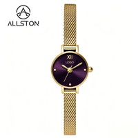 Montre chronographe à quartz OEM populaire, de luxe, tendance, sportive, antique, rétro, minimaliste, pour femme, avec boîtier en alliage et bracelet en acier inoxydable