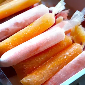 Paleta de hielo de tubo de plástico, bolsa de helado pop, venta al por mayor