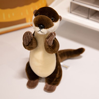 Peluche Otter Mignonne OEM ODM en Coton PP à Poils Courts, Poupée Douillette pour Enfants, Cadeau Compagnon, Jouet Anti-ennui