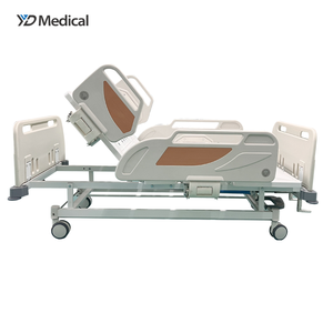 Lit médical manuel YUDA AO-1 avec têtes et pieds <span class=keywords><strong>de</strong></span> lit en ABS et construction en acier inoxydable, barrière <span class=keywords><strong>de</strong></span> sécurité latérale pour les soins à domicile - Product Image 4