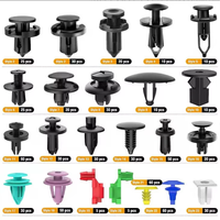 Assortiment de fixations pour voitures transfrontalières, ensemble de clips en plastique pour panneaux de porte, doublures d'ailes, garde-boue et pare-chocs