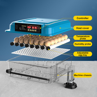 Incubateur d'œufs automatique de petite taille à double alimentation, capacité de 12 œufs, pour poulets, canards, oies, oiseaux, cailles