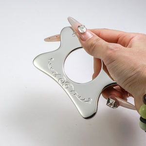 Individuelles Logo Metall-Gua-Sha-Körpermassagegerät Koreanisches Körper- und Gesichtslifting-Muskelentspannungs-Massagebrett Lymphdrainage - Product Image 3