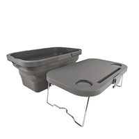 Panier de rangement durable pour le camping, le pique-nique, pliable, avec poignée