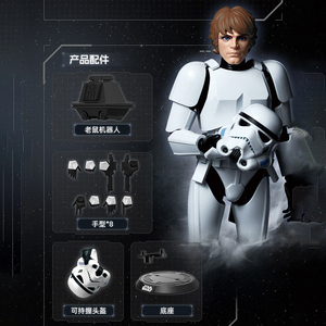 Bloques de Construcción Originales de Star Wars: La Esperanza, <span class=keywords><strong>Luke</strong></span> Skywalker, Stormtrooper, Versión China, Caja Sorpresa - Product Image 2