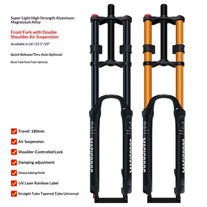 OEM/ODM BUCKLOS ホルギャス <span class=keywords><strong>MTB</strong></span> 27.5 29インチ 自転車部品 マウンテンバイク エアサスペンション ダブルクラウン ダウンヒルフォーク - Product Image 2
