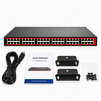 Inyector PoE IEEE802.3bt con Salida de 90W por Puerto, 1G/2.5G/5G/10G, Inyector PoE++ de 24 Canales para Montaje en Rack, 900W