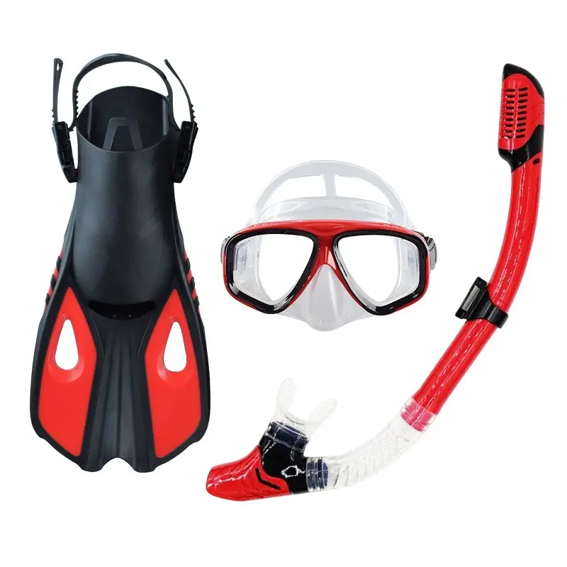 Produttore regolabile nuoto in Silicone Comfort maschera subacquea pinna Snorkel Set attrezzatura subacquea