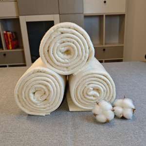 Material <span class=keywords><strong>de</strong></span> <span class=keywords><strong>relleno</strong></span> blanco natural hipoalergénico <span class=keywords><strong>de</strong></span> loft <span class=keywords><strong>de</strong></span> 39 "x 39" <span class=keywords><strong>para</strong></span> acolchado y fabricación <span class=keywords><strong>de</strong></span> muñecas, bateo <span class=keywords><strong>de</strong></span> <span class=keywords><strong>algodón</strong></span> - Product Image 3