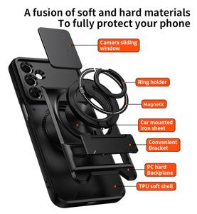 Funda Protectora para Teléfono Inteligente con Protección de Cámara Magnética Resistente a Golpes, TPU+PC, para Samsung Galaxy A16 <span class=keywords><strong>5g</strong></span>, Cubierta Trasera - Product Image 2