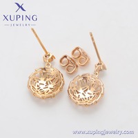 Boucles d'oreilles pendantes exquises en zircone XUPING, plaquées or 18 carats, accessoires de mode pour femmes, vente en gros