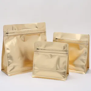 New Design Recyclable Manufacturer Sale Pouch Smell Proof Mylar Coffee Packaging Resealable Ziplock Pouch Display Stand Up Bag