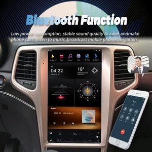 13.6inch Tesla Vertical Screen Car Radio for Jeep Grand Cherokee 2014-2020 GPS Carplay <b>Android</b> 11 Car Multimedia Video Player - Product Image 5