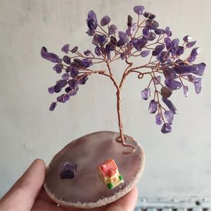 <b>Crystal</b> <b>Chip</b> Money Tree Palm Stone Ornament Home Decoration East China Sea Origin - Product Image 5