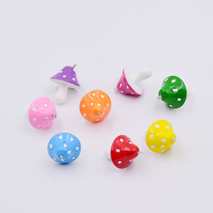 Colorful Mushroom Resin Pendant <b>Charms</b> <b>for</b> Jewelry Making DIY Earrings Necklace <b>Bracelet</b> Handmade Keychain Accessories Colgantes - Product Image 2