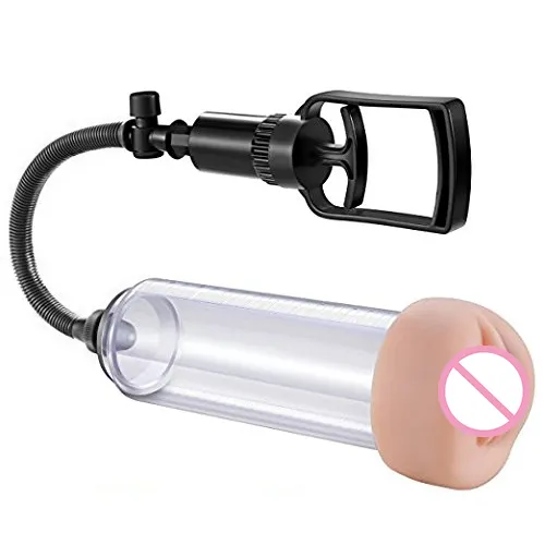 Male enlarger Sex toys manual vagina rubber cover Penis pump for men increase size