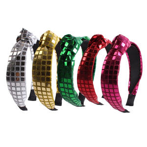 Diadema Brillante con Lentejuelas Cuadradas, Accesorio para el Cabello de Fiesta con Borde Ancho para Mujeres y Adolescentes - Product Image 1