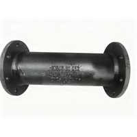 Fitting Pipa Besi Ductile Double Flanged Di-Tee En545 DN200 DN150 Pn16 untuk Saluran Air Limbah, Equal Tee Semua Flensa