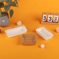 Boîte d'emballage en gros pour cadeaux et plats à emporter, en papier écologique, design coréen, pour sandwichs et gâteaux de Noël végétaux