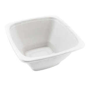 Couvercle de bol carré compostable et écologique en bagasse de canne à sucre, 24 oz, pour conteneur alimentaire de camping, résistant à la chaleur, à l'eau et à l'huile - Product Image 1