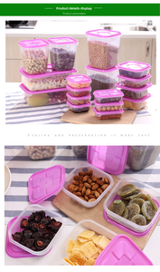 Ensemble de 17 Boîtes de Conservation Alimentaire en Plastique PP Sans BPA, Hermétiques pour Réfrigérateur, avec Couvercles - Product Image 2