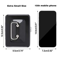 Steel Mini Cash Box with Removable Coin Tray and Key Lock