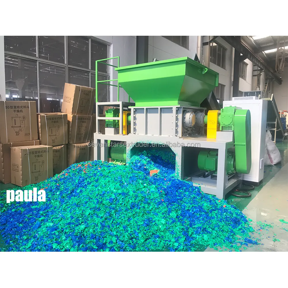 Desechos de plástico Máquina trituradora para la venta de trituración de la máquina trituradora de plástico precio