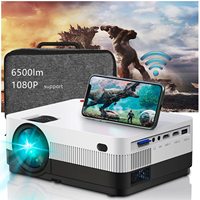 Projecteur portable Ruiying FH3 pour cinéma maison et divertissement familial avec mise au point manuelle pour téléphones mobiles