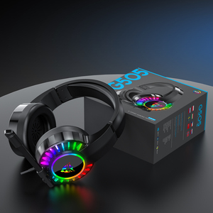 Tai Nghe Chơi Game Ánh Sáng RGB Giắc Cắm USB Cho Game Thủ Chuyên Nghiệp Chơi Game Dây Đeo Đầu Kim Loại Cỡ Lớn Tai Nghe Chơi Game RGB - Product Image 2