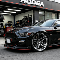 Rines Forjados de 2 Piezas de 18/19/20/21/22 Pulgadas, Cóncavos y Pulidos, para Mustang, Camaro, Challenger, Tesla Model 3/Y, Tamaño PCD ET Personalizado