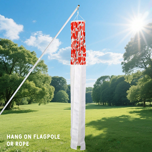 Décoration de jardin personnalisée pour la Saint-Valentin : Chaussettes à vent imprimées numériquement pour la cour, le jardin et la véranda - Product Image 4