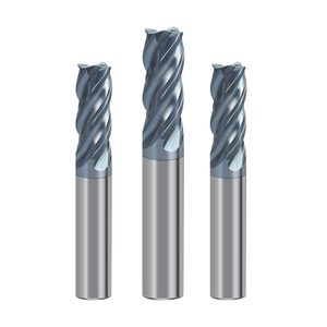 Fraise à queue carrée en carbure monobloc haute performance à 4 dents HRC 65 pour usinage CNC de l'acier et des métaux - Product Image 6